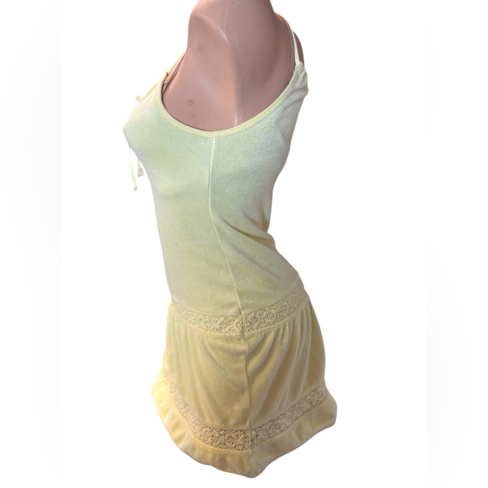 VTG Y2K Victoria’s Secret Moda International Yellow Terry dress beach coverup - Picture 5 of 16